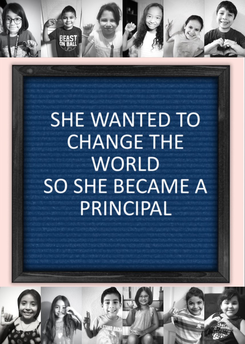 swisd_she's tweet photo. A message for our Principal from our 3rd grade team and kiddies! https://t.co/L2jANRpB6f