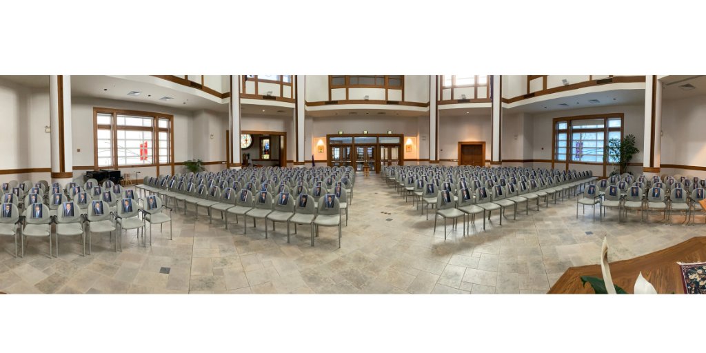 stxinfo's tweet image. To commemorate our seniors in their final month, photos of the Class of 2020 have been placed together in the Chapel of the Holy Companions. The photos will stay in the center of our campus as the students are the center of our community. #BetheLight #StX2020