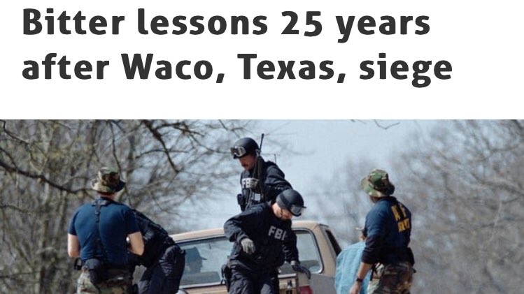 • Just because it’s the government is doing it, doesn’t mean it’s right. They broke every rule during Waco & then proceeded to try to lie & destroy evidence to cover their own asses. Justifying a civilian massacre is SHAMEFUL & we must never let them get away with these things