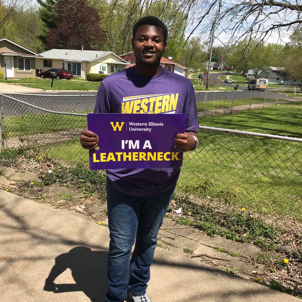 DLEdwardsJr's tweet photo. Dear friends and family I want to thank you for being there for me from freshman year to senior year. I am very excited and happy to say I will be continuing my education at Western Illinios University!
#futureleatherneck
#CollegeSigningDay
#BetterMakeRoom
#PHSLions
๐๐๐ค https://t.co/luSL7Wl0XX
