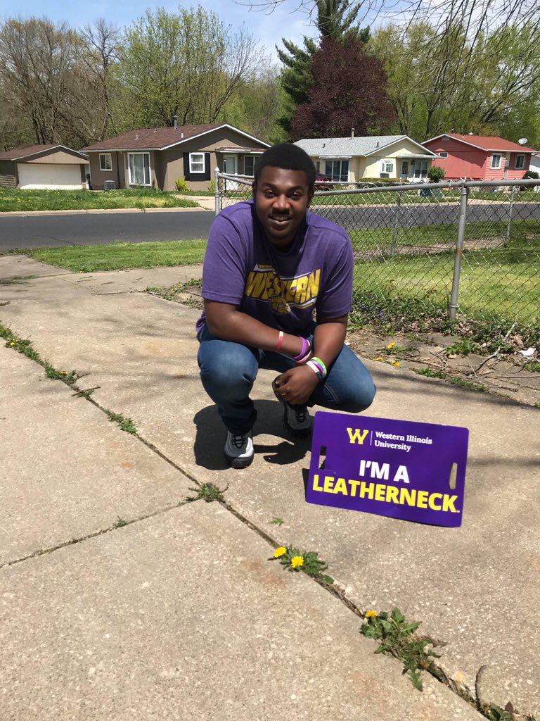 DLEdwardsJr's tweet photo. Dear friends and family I want to thank you for being there for me from freshman year to senior year. I am very excited and happy to say I will be continuing my education at Western Illinios University!
#futureleatherneck
#CollegeSigningDay
#BetterMakeRoom
#PHSLions
๐๐๐ค https://t.co/luSL7Wl0XX
