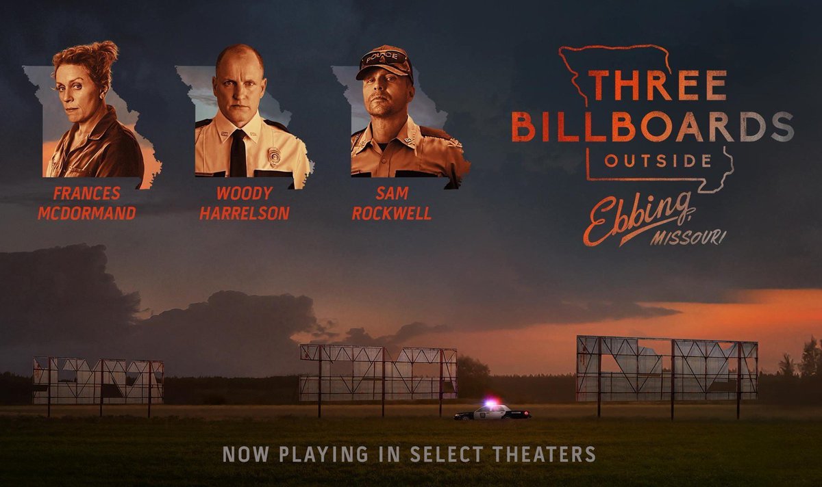 Three Billboards outside Ebbing, Missouri. These are the films I like, so entertaining and so good. Sam Rockwell and Frances McDormand with masterclasses, both won an oscar. Woody Harrilson quality as well. First movie of director Martin McDonagh, goingto check out more of his 