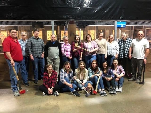 GBA_LLP's tweet photo. How things have changed!  This time last year we were celebrating the end of tax season by throwing axes and eating pizza.  Stay healthy and safe!  #AccountantsWhoCare #2020TaxSeason #Taxes #NeverEndingTaxSeason #CantDoThisNow https://t.co/glkmy1njrG