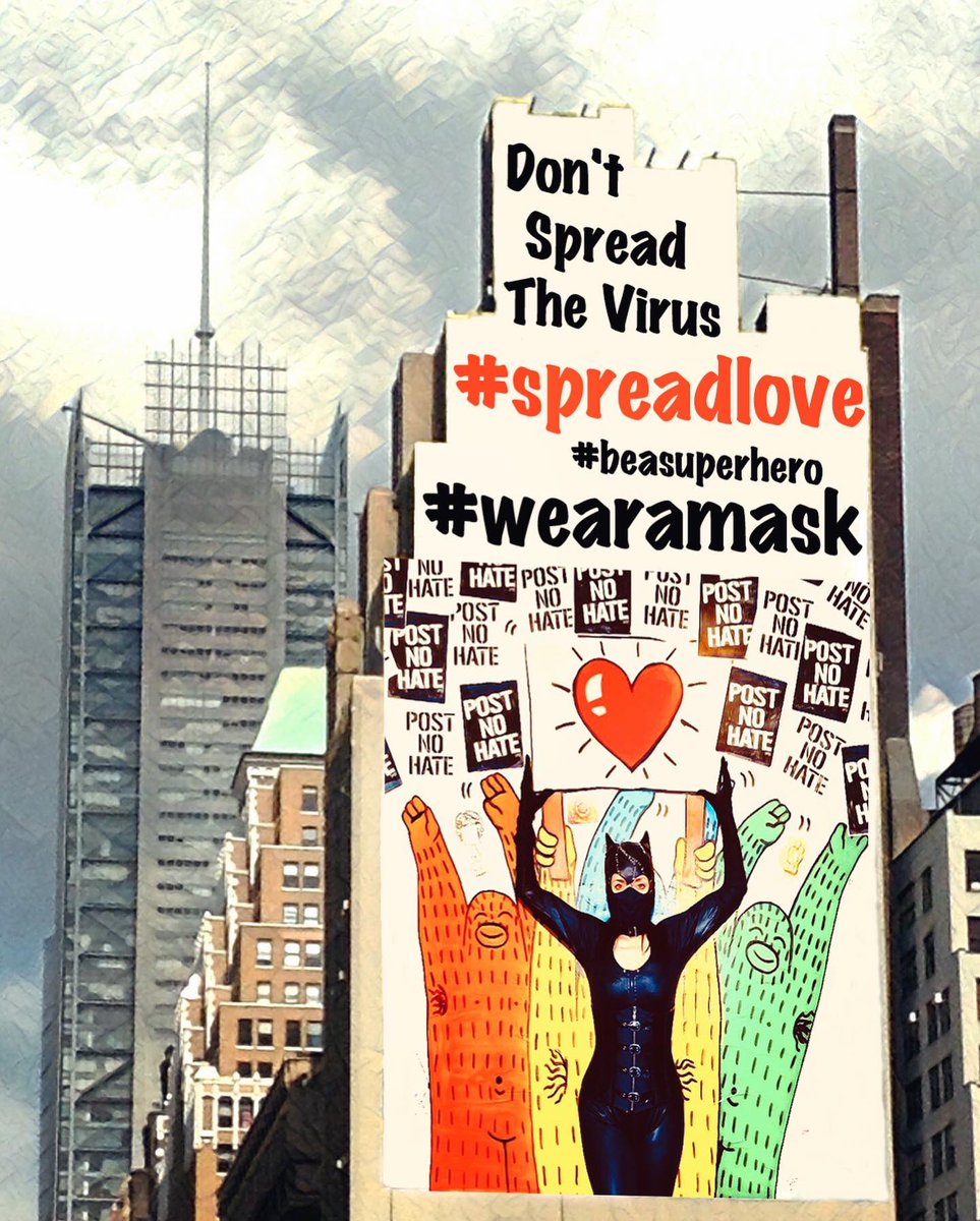 #dontspreadthevirus #spreadlove #beasuperhero #wearamask #Catma @isa_leise @marastudionyc <a href="/sumietachibana/">Sumie Tachibana</a> #nyc #staysafe #staystrong #staypositive #makeart #maskarade Thank you @frank_ape @sacsix 🙏🏽❤️💪🏼 #ny1pic #ny1 @garmentdistrictnyc #w34st <a href="/nytimes/">The New York Times</a> @nygovcuomo @nycmayor