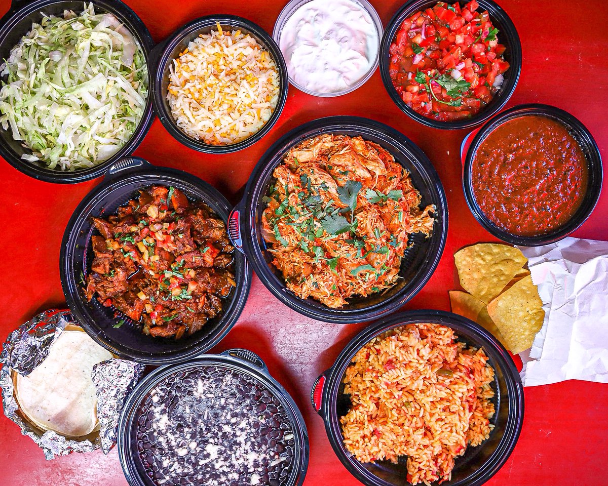 FLASH SALE! Build your own taco bar! Choose your meat, your beans and what kind of tortilla. Feeds 4-6, and only $55! Will go fast💨