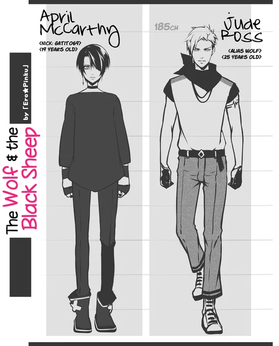 (๑>ᴗ<๑) ❥*blush* It's only a sketch (sorry!) but this is the design of the characters from the webtoon I'm TRYING to do?. I love these guys/// so I'm sad not drawing their story;; If you like them, I would love to do it~('。• ᵕ •。`)?? 