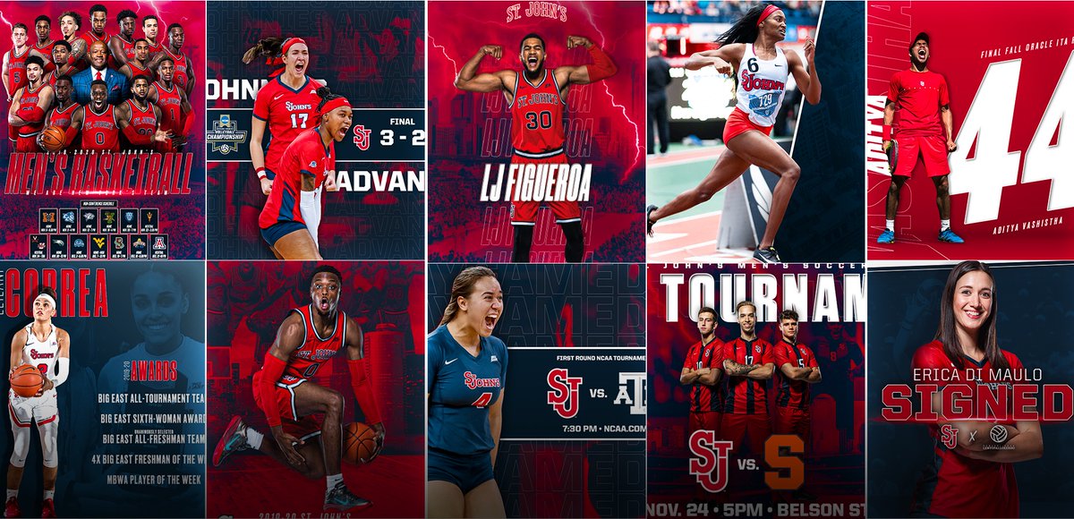 For #InternationalSportsDesignersDay here's some of my work for <a href="/StJohnsRedStorm/">St. John's Red Storm</a> 

I've been able to grow as a designer over the last two years and it's been so rewarding.

I'm currently looking for my next opportunity and am available for freelance!

✉️eshabomardenly@gmail.com