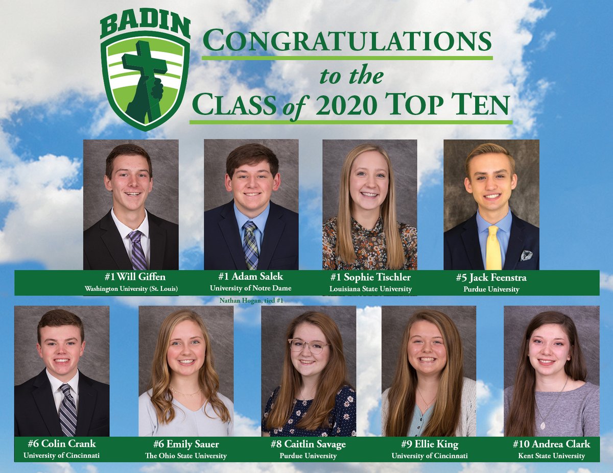 BadinHS's tweet photo. Graduation is right around the corner! Yes, it's different, but we're still celebrating our #Classof2020! Beginning next week we will be highlighting the Top Ten! Every Wed in May will bring a new celebration for all of our seniors. Stay tuned! Celebrate with us! #BadinProud https://t.co/0xRlMadTO9