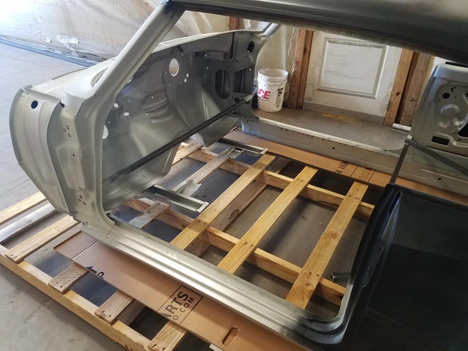 realdealsteel1's tweet photo. A new #nova #racebody, with stock firewall, is headed to #california. If you're building a #fullrace, #tubechassis #tri5, #camaro or #nova, this is the way to go. Check here: https://t.co/YbgVDHRmzO #chevyII #chevrolet #dragracing #dragcar #sixtiesmuscle #novastreetracer https://t.co/HNAQB4Xdbf