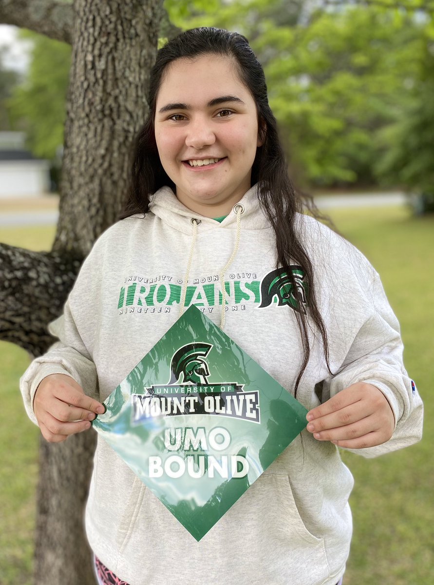 Well it’s National College Decision day so we’re happy to announce that Samantha Rose Davis will be attending University of Mt Olive to earn her degree in Special Education. #UMO #UMOBOUND #DecisionDay2020