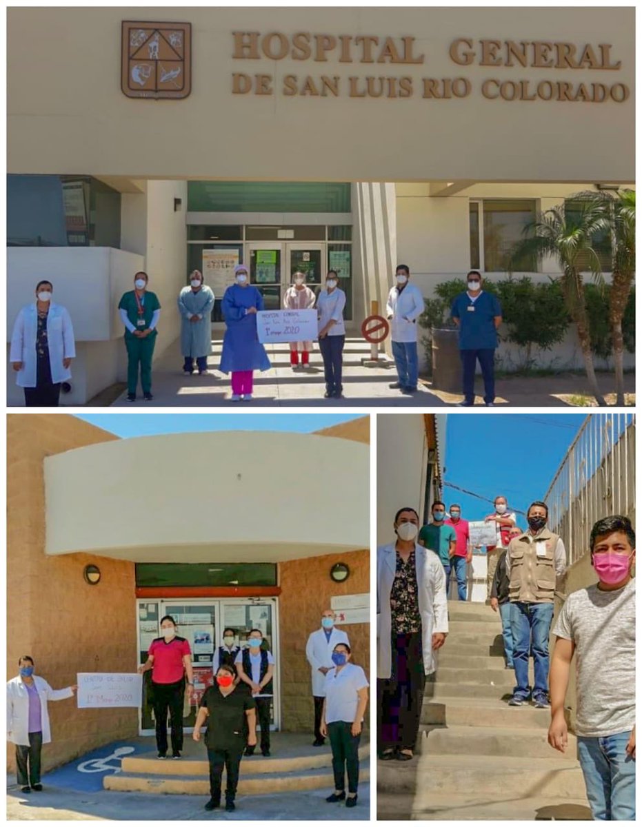 DrMVillalobos's tweet photo. En este 01 de mayo #DiaDelTrabajo , nos hacemos presentes los trabajadores @ssaludsonora , enfrentando la pandemia con valentía y calidad de servicio. Hoy pedimos por las personas afectadas por este mal, En especial a nuestros compañeros de salud. #FuerzaCompañeros https://t.co/BfpJEGfoEH