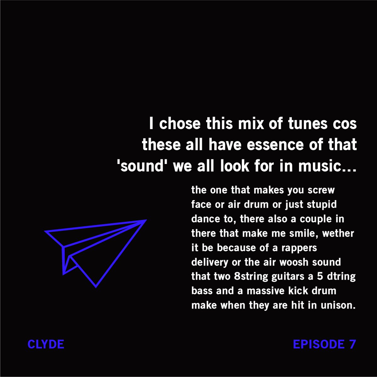 _airplane_mode's tweet photo. episode 7 with UK beatmaker @cloudrobotsky aka CLYDE now live on soundcloud <3

https://t.co/y5Y3iE7QW8 https://t.co/JytBiE3ufm