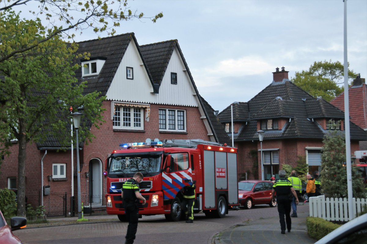 Melding schoorsteenbrand E.E. Stolperlaan Veendam