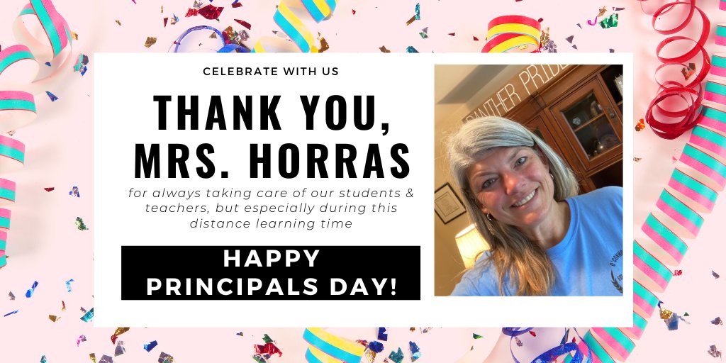 Can't let Principals Day go without celebrating our wonderful <a href="/NISDOConnorHS/">O'Connor High School</a> principal Mrs. Horras. Now more than ever we appreciate your leadership! 😀🎉🥳