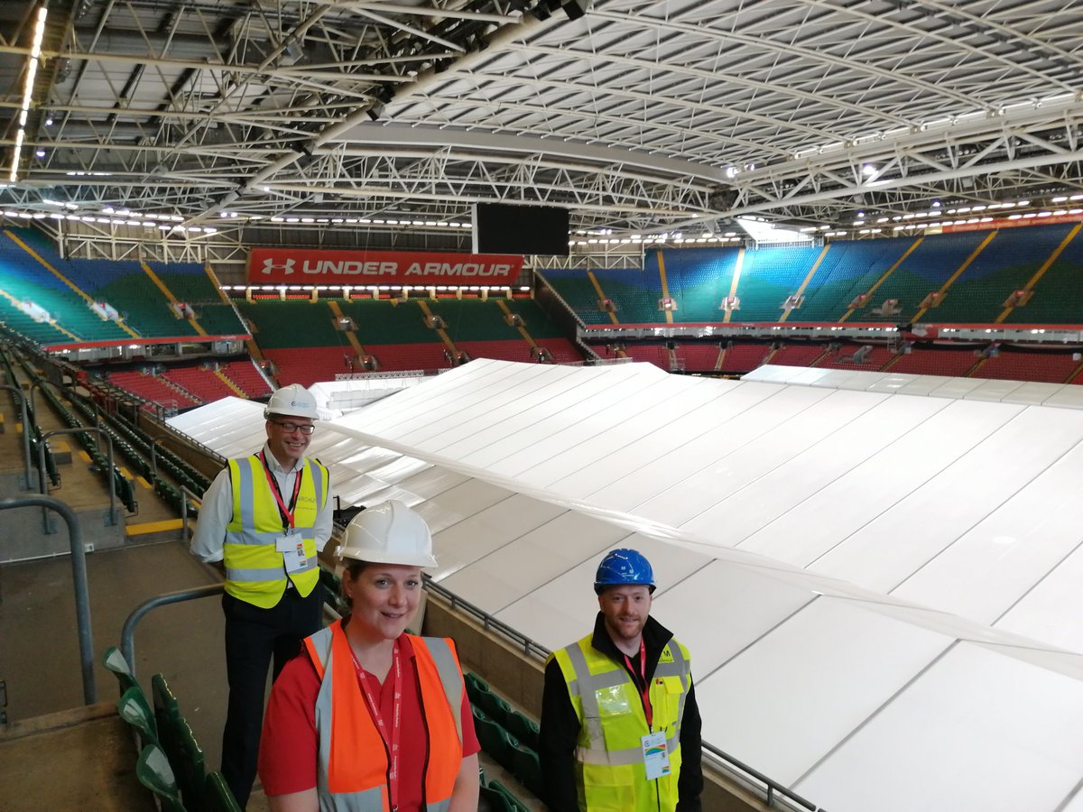 So proud of these folk who have worked across boundaries and created surge NHS capacity at Dragon Heart Wales.