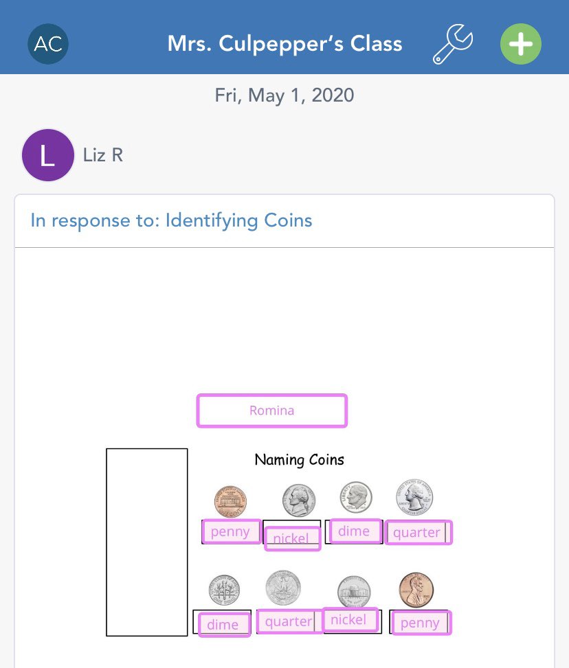 This week we reviewed identifying coins. <a href="/HcisdE/">HCISDTravisElementary</a> <a href="/MPena220/">Mindy Pena</a>