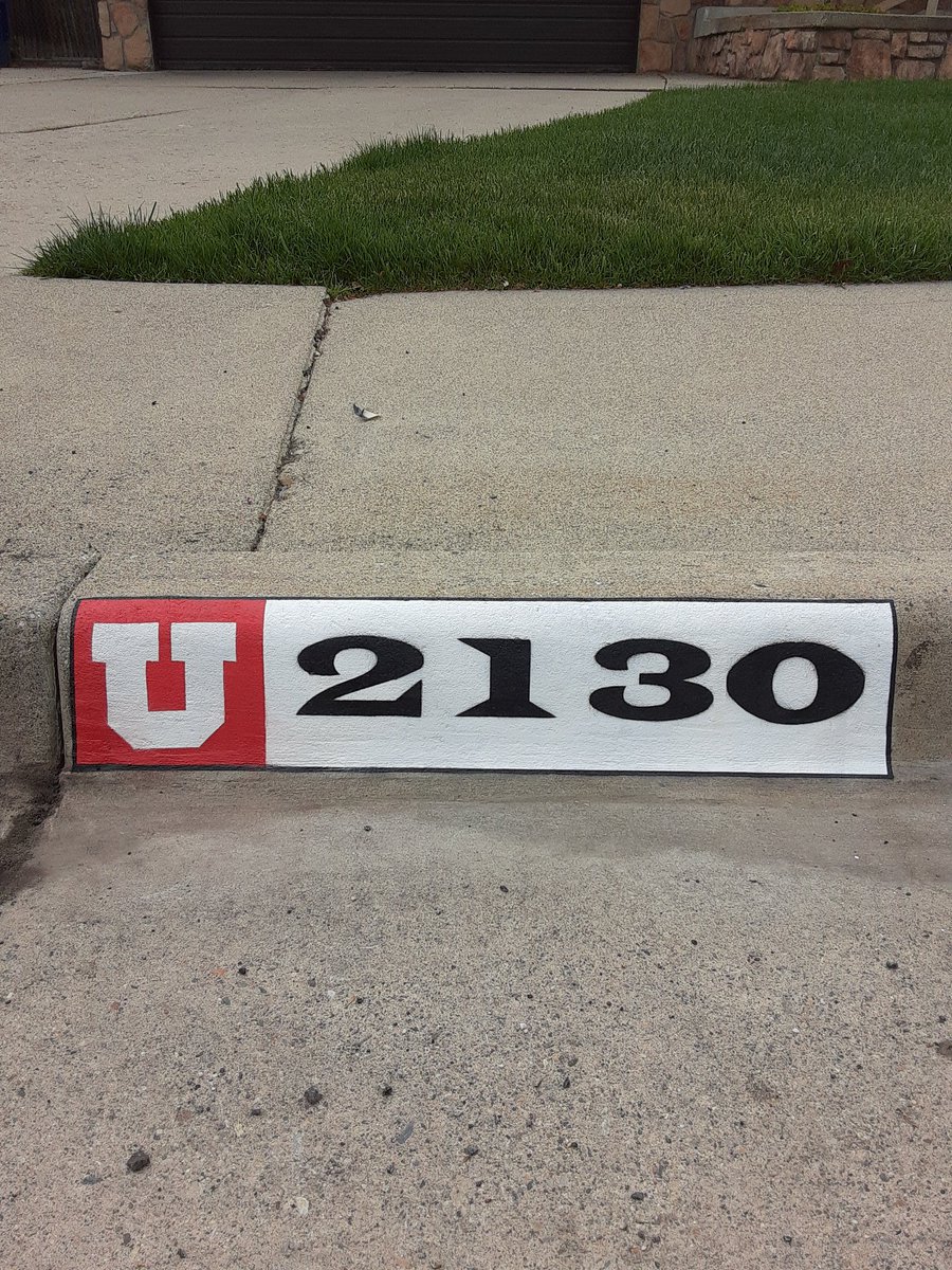 IvanTheCurbGuy's tweet photo. Thanks @clneal82
#WhiteOnRed #UOfU #Solid #Curbworks #Fresh https://t.co/sTf5syfVpB