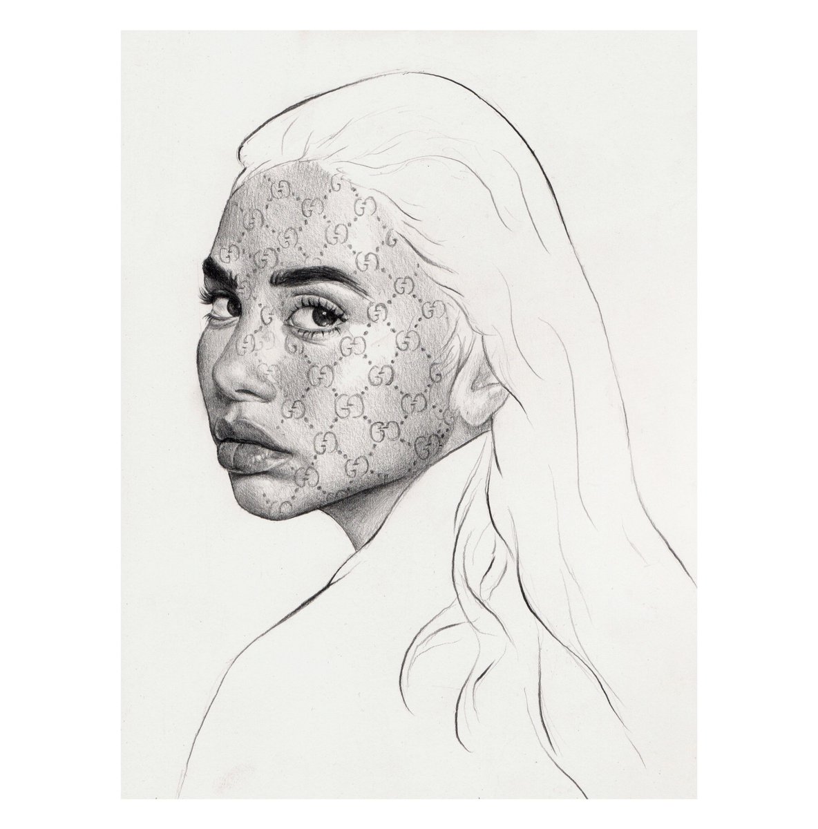 s_rvn_'s tweet photo. Gucci portraits, crayon sur papier 👐🏼 https://t.co/oETKaPCTgM