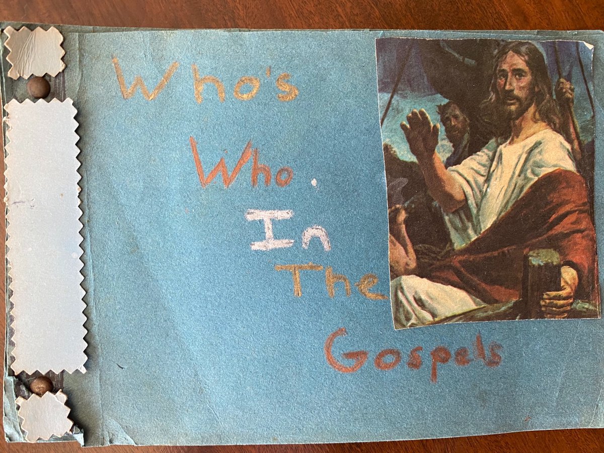 albertmohler's tweet photo. My first serious work of New Testament scholarship. (I was age 11.) Never underestimate the influence of Vacation Bible School—even if this year you have to do it virtually. 1/3 https://t.co/j7HvZFVp2O