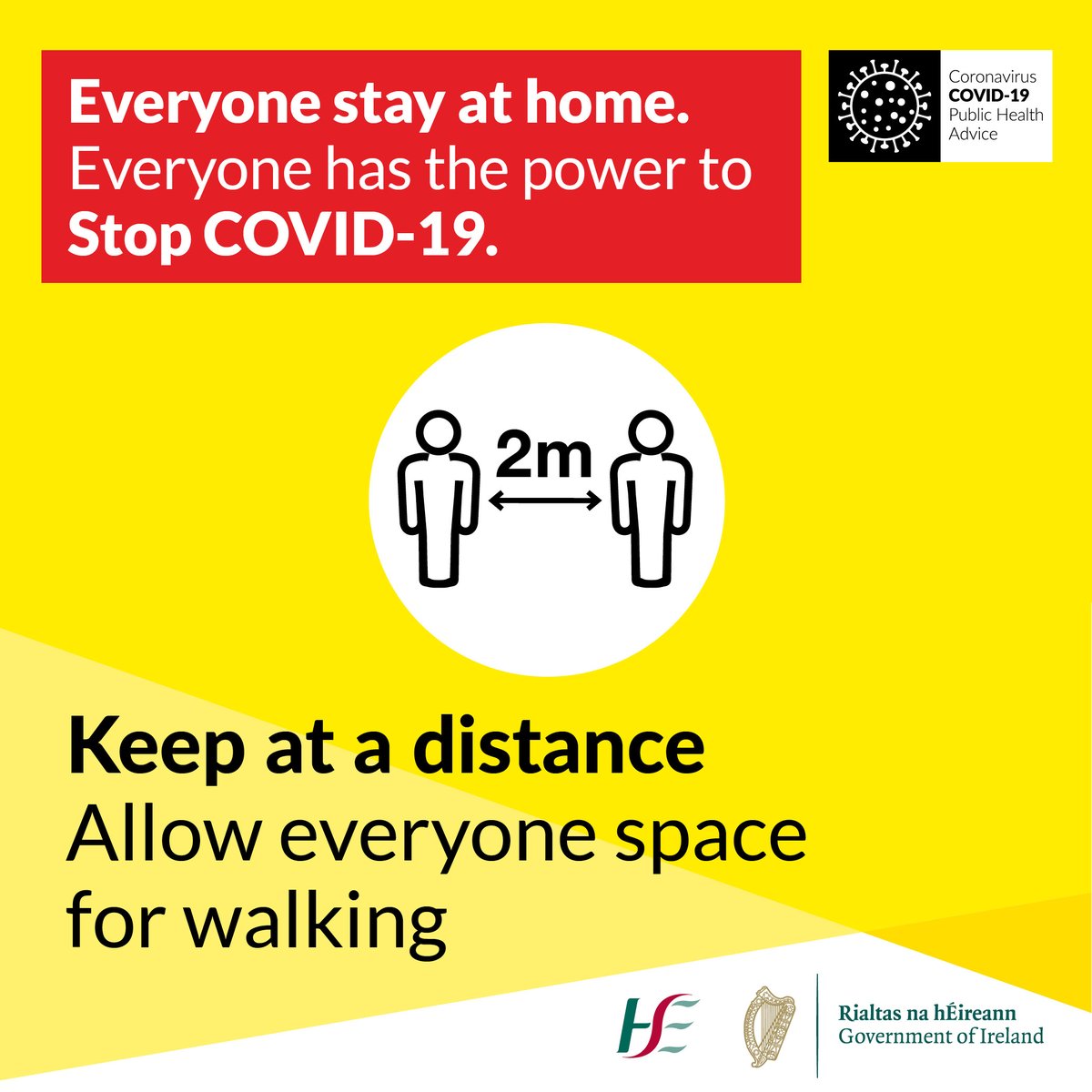 From Tuesday 5 May onwards, please help support those who are cocooning when they are outside their home:

> Keep at a distance
> Allow everyone space for walking
> Avoid physical contact such as shaking hands

#ItsInOurHands