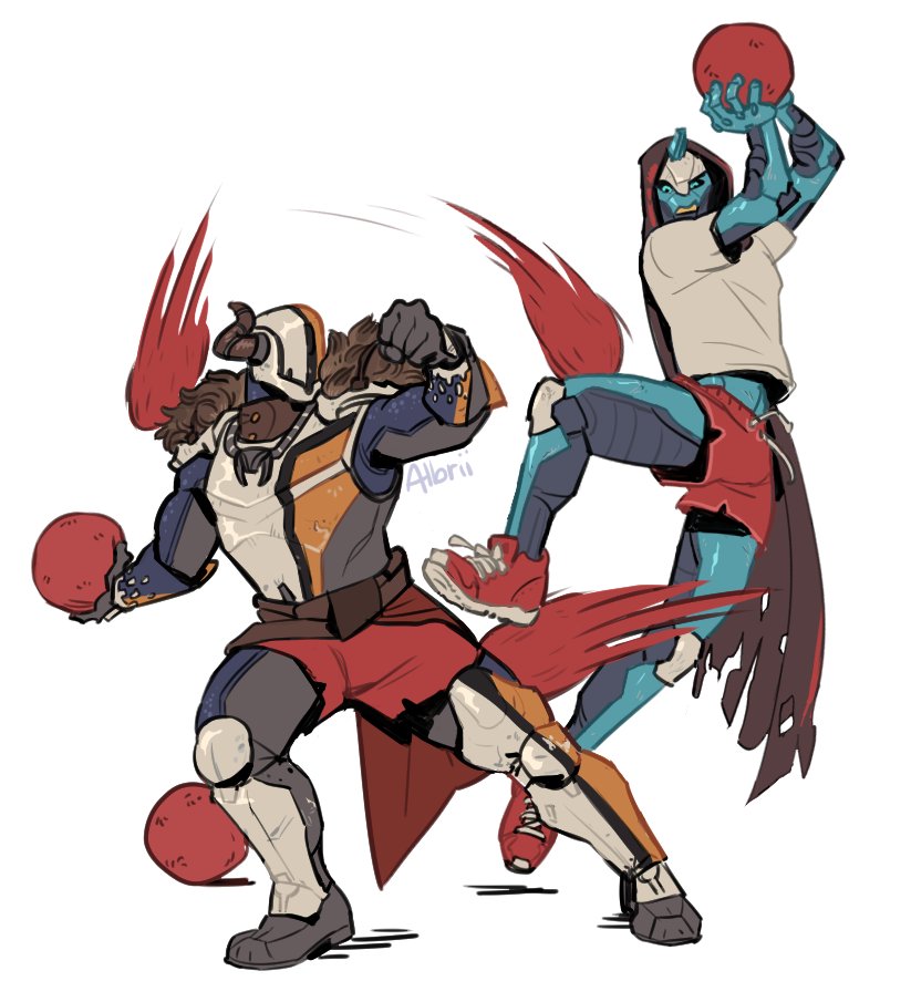 Albriio's tweet photo. #Destiny2  DODGEBALL LORE (i found this in my folders from last may and i had to finish it) https://t.co/v6sr8ExkJV