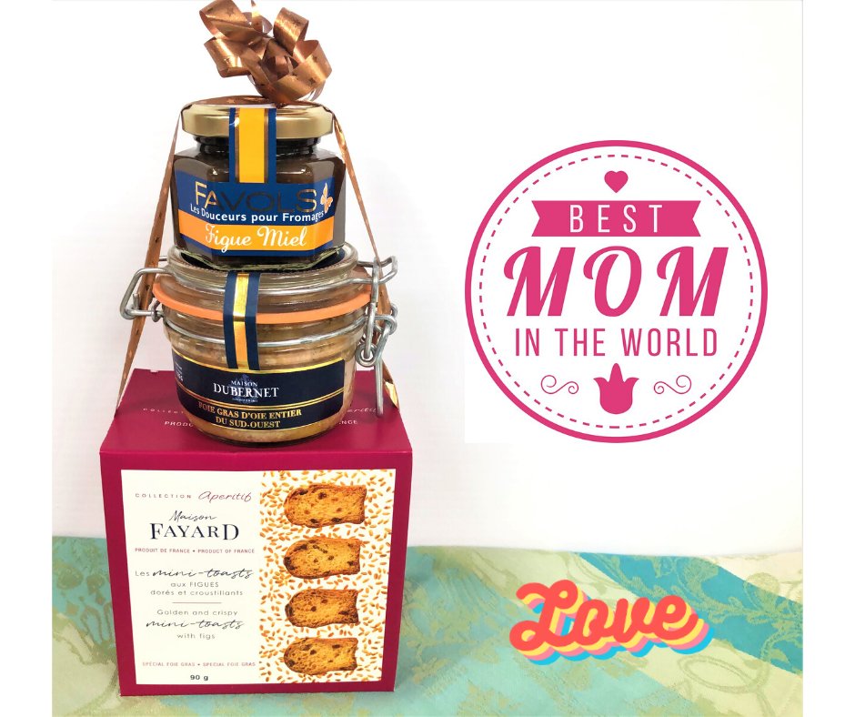 DouceFranceTO's tweet photo. #HappyMothersDay is in a week! Shop now! #BestMom in the world deserves the best! #foiegras #rillettes #chutney #toasts
A nice selection available. #gifts for #Mom #giftideas🎁
#DouceFrance #Danforth #Toronto
Place an order for pick up or to be delivered https://t.co/JyLE9EhGJT https://t.co/Ltb1szsOb8