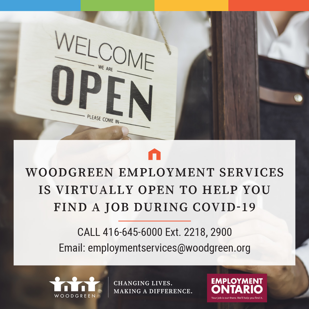 woodgreen_empl's tweet photo. Let us connect you to the right opportunity!!! Work as customer service agent, print operator, sanitation team member and line cook
To access these opportunities contact us at 416-645-6000 ext 2900 or 2275 or email at dmustafa@woodgreen.org or nmak@woodgreen.org https://t.co/kgxDy1SI7f