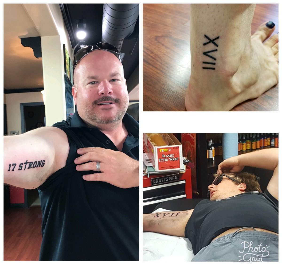 Here are a few 17 Strong tattoos. We want to see how many 17 Strong tattoos are out there! Share a photo of your tattoo and tag us so we can check them out! #17Strong