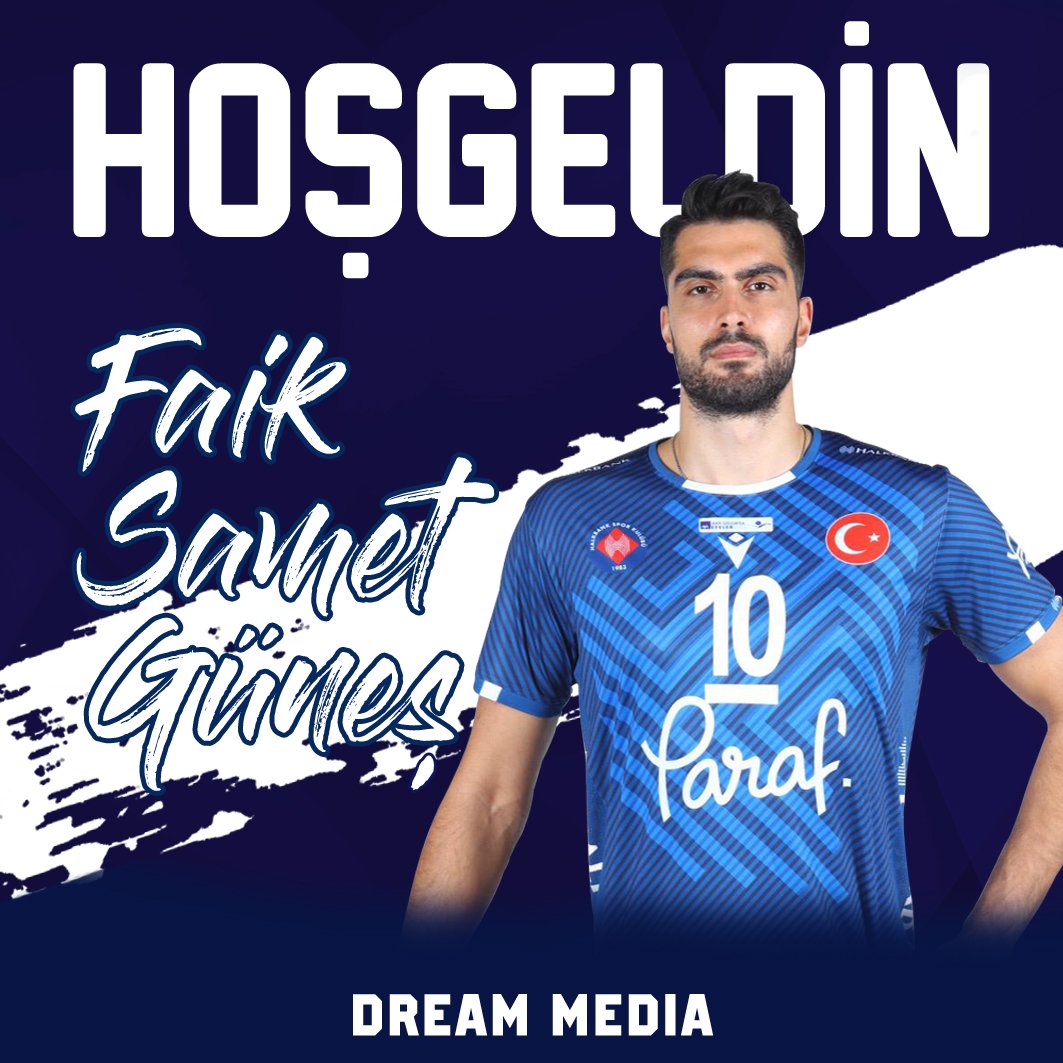 DREAMEDIACOM's tweet photo. HOŞGELDİN FAİK SAMET GÜNEŞ! Halkbank forması giyen başarılı voleybolcu Faik Samet Güneş, Dream Media ailesine katıldı. Beraber nice güzel başarılara... @sametguness3 ✍️ https://t.co/UZoAJkrpHE