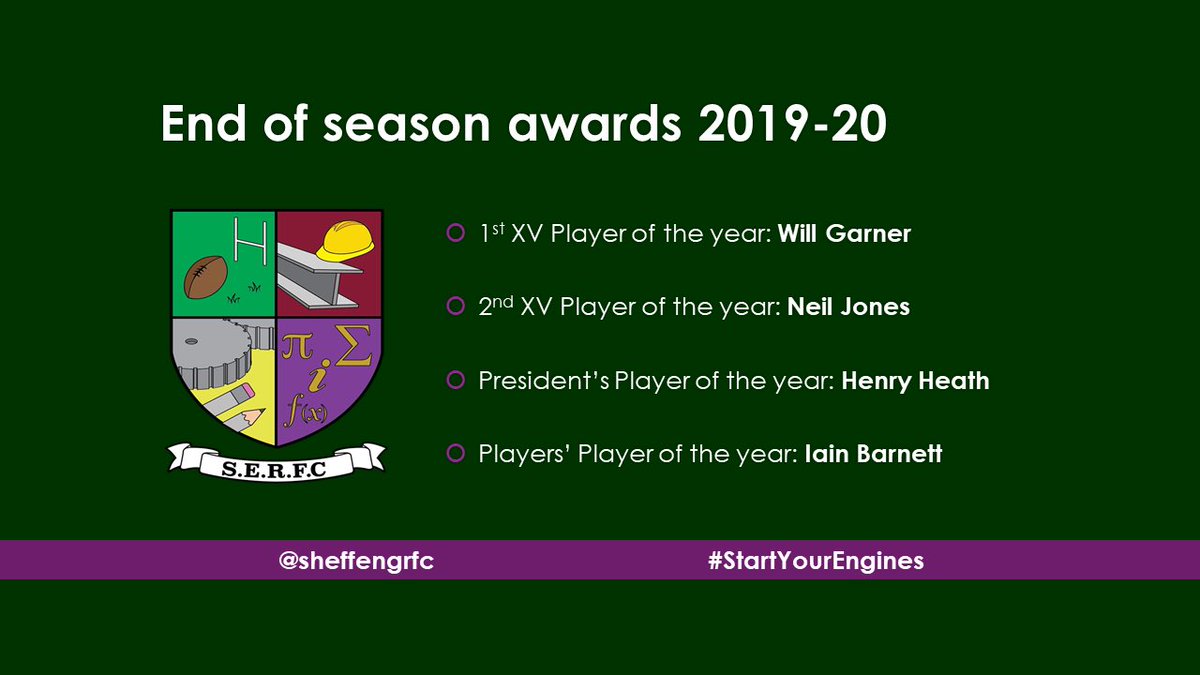 SheffEngRFC's tweet image. 🏆 Congratulations to all of the lads who won awards tonight! 🏆

#SERFC #StartYourEngines #union #winnerwinnerchickendinner