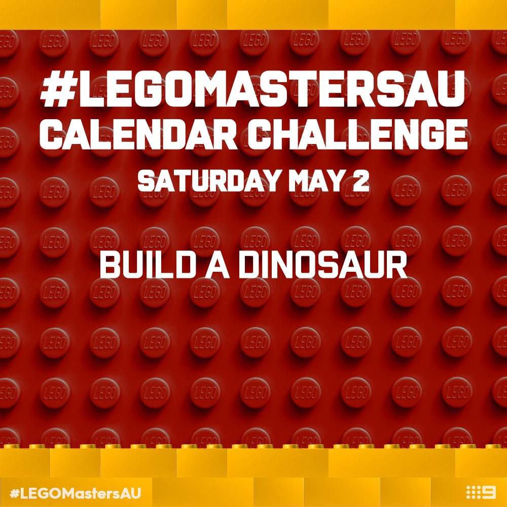 LEGOMastersAU's tweet photo. Head back to the land before time and build your favourite dinosaur! 🦖🦕 Share your epic build with us using #LEGOMastersAU to be in the running for a LEGO prize pack. Ts&amp;Cs: https://t.co/vJiJhfbP2v https://t.co/aZ4clnWsoV