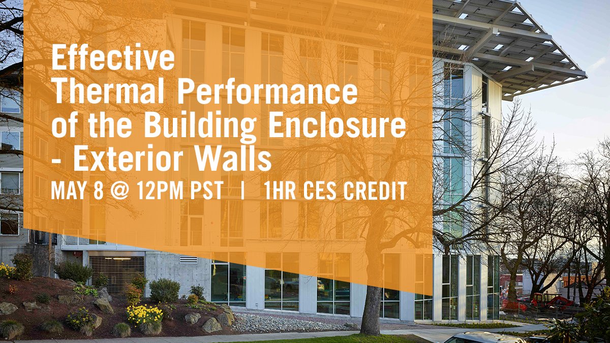 CascadiaWindows's tweet photo. Another #webinar coming up, covering thermal performance of exterior walls. Register & earn credits for #CPD, #AIA & #AIBC | May 8 @ 12pm PST
https://t.co/g6rYzQpnTk
@ASTTBC @AIBCconnected #BOABC #cascadiawindows #continuingeducation #cascadiaclips #betterbuildings https://t.co/LmfN6rzd2J