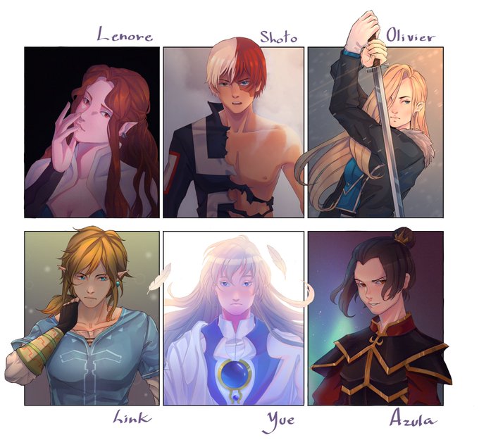 FINALLY FINISHED MY #SixFanartsChallenge!
It took so long omg ?
A huge thank you to everyone that commented in my previous post! Also, sorry to all of you who suggested snk, code geass or su.I promised myself I wouldn't choose characters I always draw.
Love y'all!
#sixfanart 