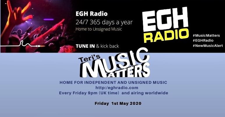 Teri's MusicMatters (@musicmatters_t) on Twitter photo Thank you for listening to <a href="/EGHRadio/">EGH Radio</a> Teri's #MusicMatters
Hope you enjoyed it!
Make sure to check all the artists/bands featured;
<a href="/Morning_Fuzz/">Morning Fuzz</a>
@theheadspaceuk
<a href="/BsmntLeagueUK/">Basement League</a>
<a href="/FallingThrough4/">Falling Through</a>
<a href="/HealthyJunkies/">Healthy Junkies</a>
<a href="/4infigures/">Foreign Figures</a>
#AstrayAstronauts
Info: facebook.com/MusicMattersWi…
#StayHome Thank you for listening to <a href="/EGHRadio/">EGH Radio</a> Teri's #MusicMatters
Hope you enjoyed it!
Make sure to check all the artists/bands featured;
<a href="/Morning_Fuzz/">Morning Fuzz</a>
@theheadspaceuk
<a href="/BsmntLeagueUK/">Basement League</a>
<a href="/FallingThrough4/">Falling Through</a>
<a href="/HealthyJunkies/">Healthy Junkies</a>
<a href="/4infigures/">Foreign Figures</a>
#AstrayAstronauts
Info: facebook.com/MusicMattersWi…
#StayHome