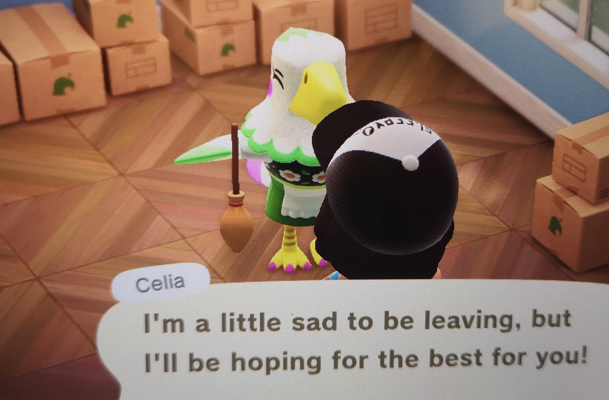 Celia is in boxes, if anyone wants to grab her.
#acnh #animalcrossing #AnimalCrossingNewHorizons #AnimalCrossingNH #inboxes #celia