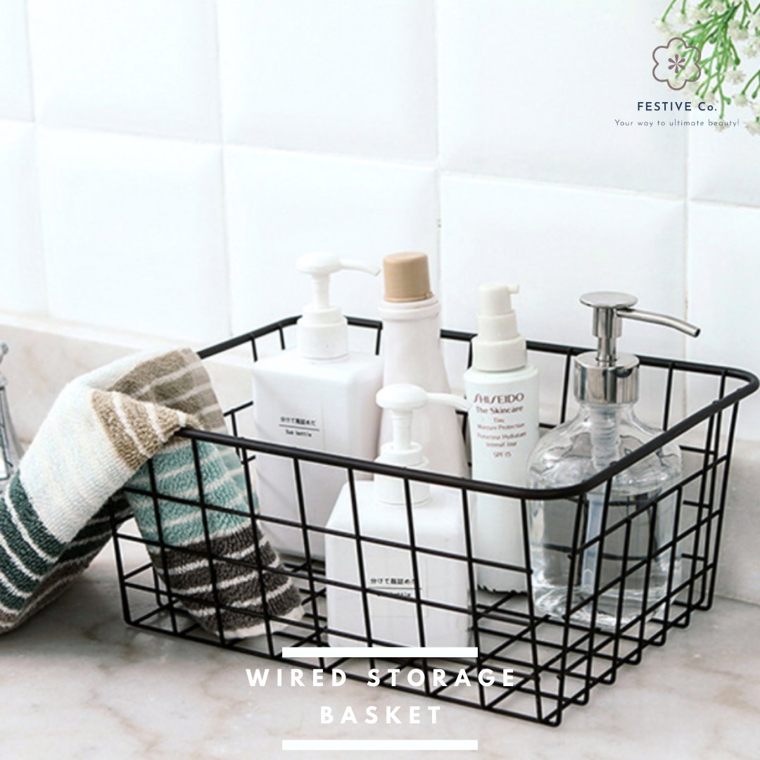 This wired basket designed for multipurpose such as storing fruits, veggies, and toiletries storage, or anything you need close by..Shop the link in Bio. #baskets #storage #decor #organizedhome #organizedbathroom #organizedcloset #beautifulhomes #beautifulhouses #decluttering