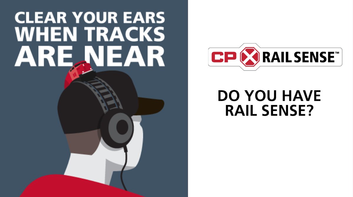 CPKCrail's tweet photo. Warmer weather means many are exploring new outdoor walking paths. Stay at least 15 metres/50 feet from the centre of the tracks, and only cross tracks at marked railway crossings. Use your #CPRailSense and #LookListenLive🚂 https://t.co/HbxzuzI7cr