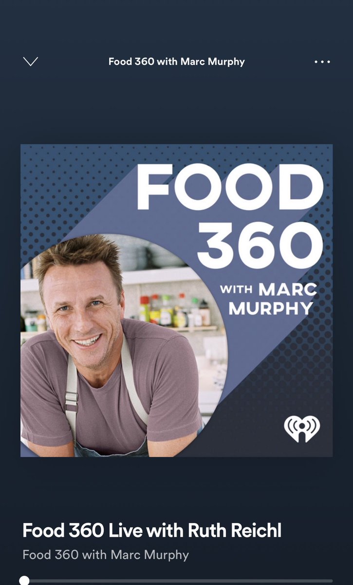 Loved having <a href="/ruthreichl/">ruthreichl</a> on a very special episode of Food 360! We talk about life now, NYC in the early part of our careers and how the restaurant world could look after this. podcasts.apple.com/us/podcast/foo…