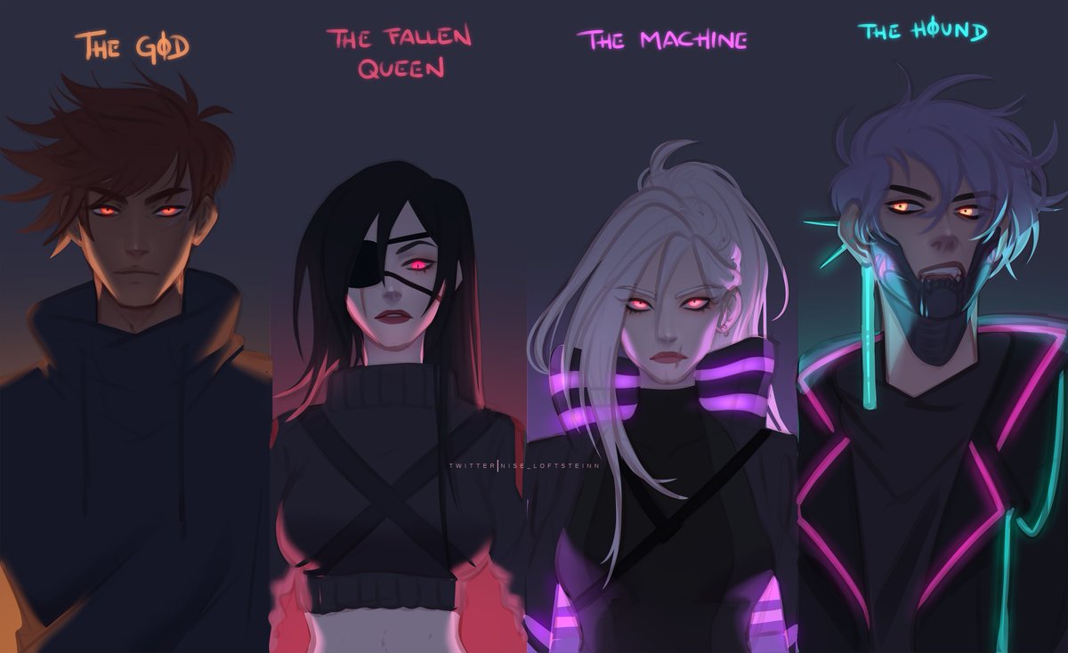 Nise_Loftsteinn's tweet photo. Cyberpunk | Mercenaries

Cool kids with cool colors ✨💜
#owncharacters #Arativ #Anubis #cyberpunk #cyberarativ #cyberanubis #Cerion #Neon #cyberneon #cybercerion https://t.co/FC7tLMAuTp