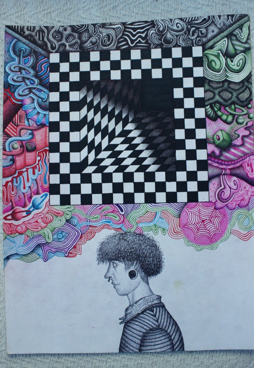 Jeremiaslong's tweet photo. Abro hilo de sus delirios sobre el papel.
Este es uno de mis dibujos preferidos, personalmente siento que marqué un antes y un después, mucho desahogo en la hoja :) https://t.co/h7LqYEEb3t