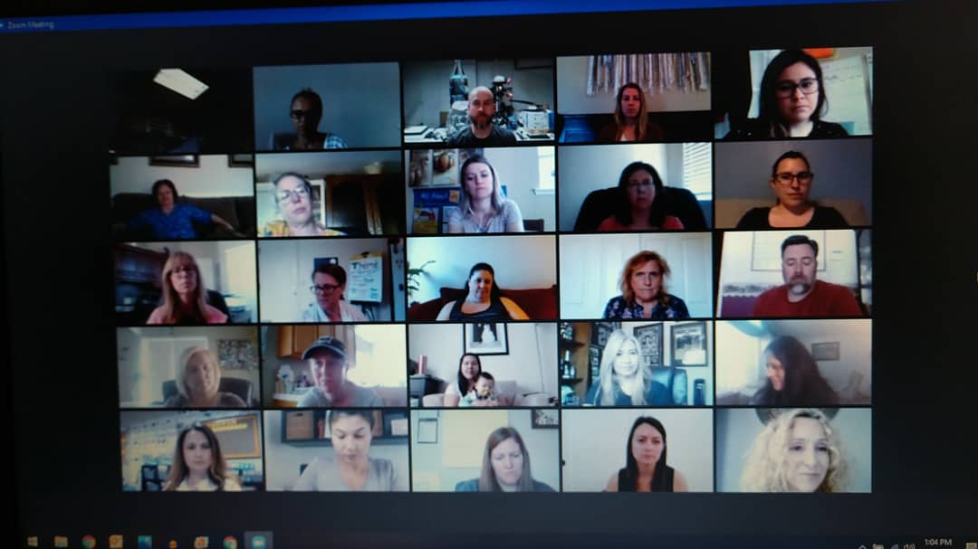 coaelementary's tweet photo. Today we held our very 1st virtual Staff Meeting and heard many updates from Principal, Mrs. @GoncharLarissa!
@GCC_Charters #IgnitePositiveChange #BeBrave #DistanceMeeting https://t.co/ZiGnEJgNmy