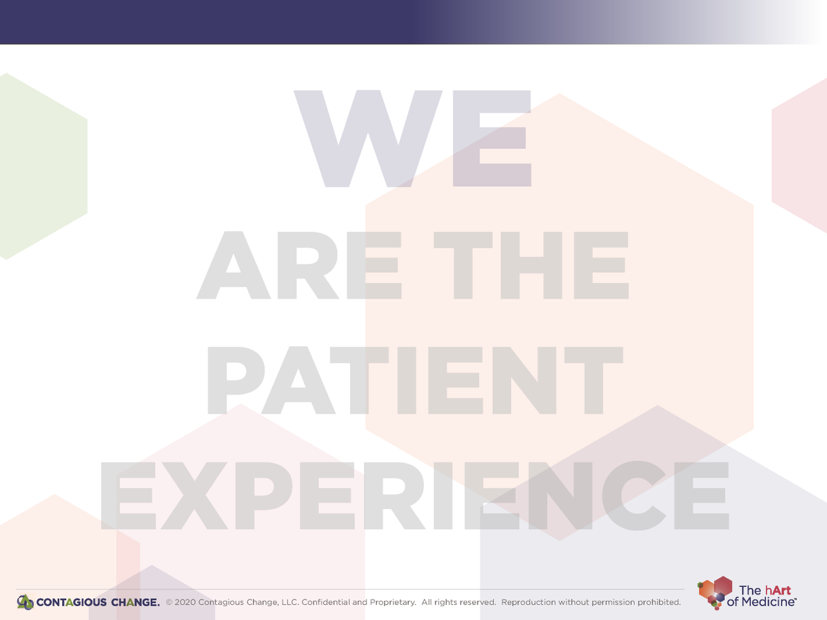 contagiouschang's tweet photo. As #PXWeek2020 comes to a close, we remember that each day, through each interaction, we all impact the #PatientExperience. All of us have a role in improving the #humanexperience in health care. #ptexp https://t.co/YBm9WivxO2