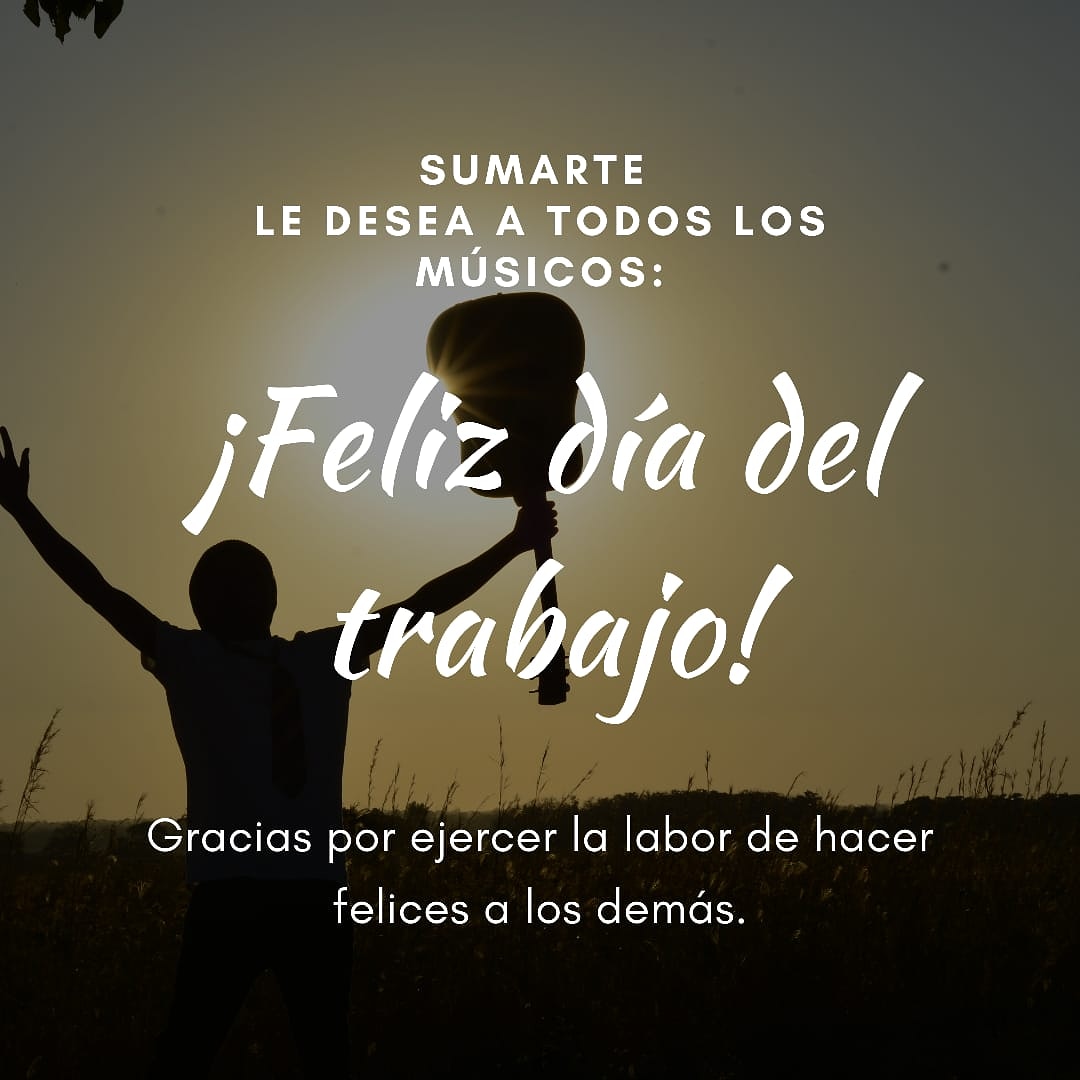Hoy queremos desearle a todos los músicos un Feliz Día del Trabajo. Gracias por ejercer esa hermosa labor de hacer felices a los demás. #DiaDelTrabajo #Musica #Musicos #1Mayo #FelizDiaDelTrabajador