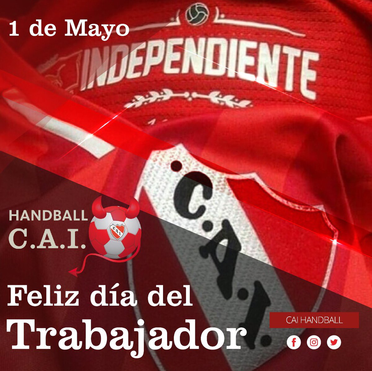 caihandball's tweet photo. #DiaDelTrabajador #HandballCAI https://t.co/I4HzT0JkSf