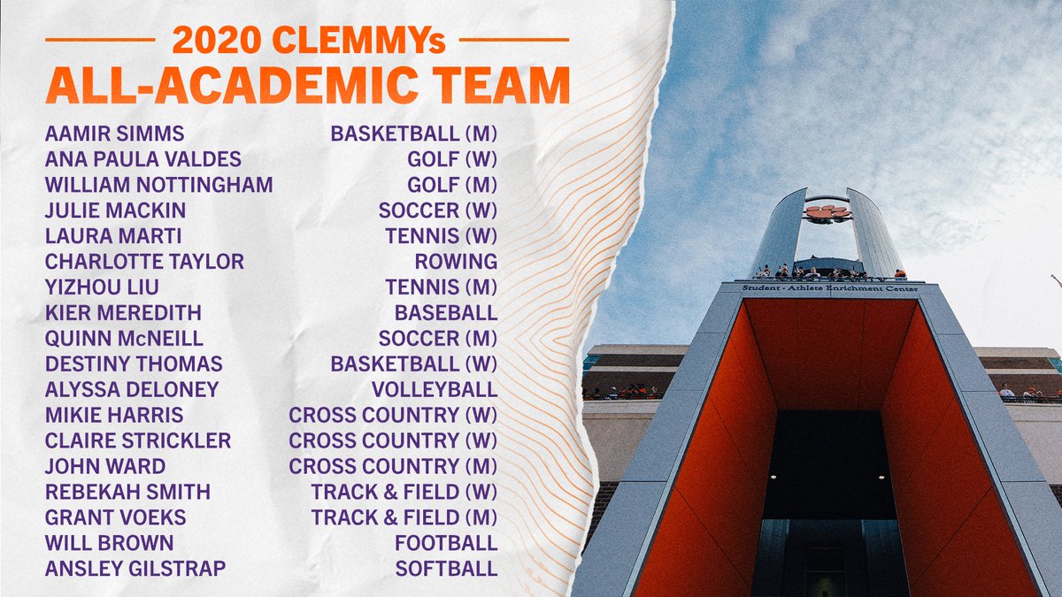 ClemsonBaseball's tweet photo. Congratulations to @carson_spiers, Kevin Perez &amp; the rest of our #CLEMMYs winners! 👏🐾

DETAILS - https://t.co/X6gi3ffSbC https://t.co/uFEAMTQAeL