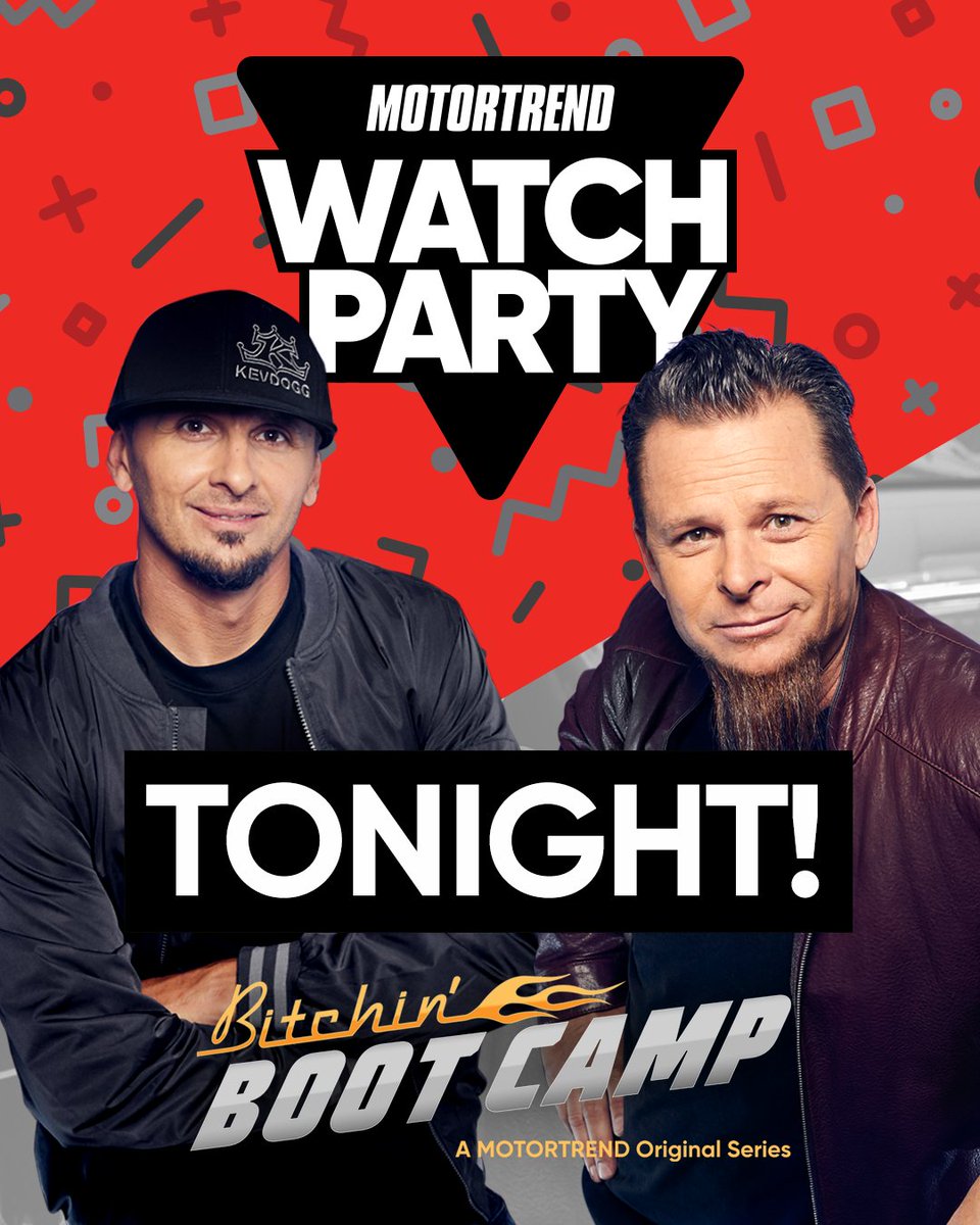 Let the countdown begin! Our YouTube Watch Party with <a href="/davekindigit/">Dave Kindig</a> and <a href="/bitchinkevdogg/">kevin schiele</a> starts in JUST 15 MINUTES on the MotorTrend YouTube channel ➡️ youtu.be/XRItD51dluI

#BitchinBootCamp #StayHome #WithMe