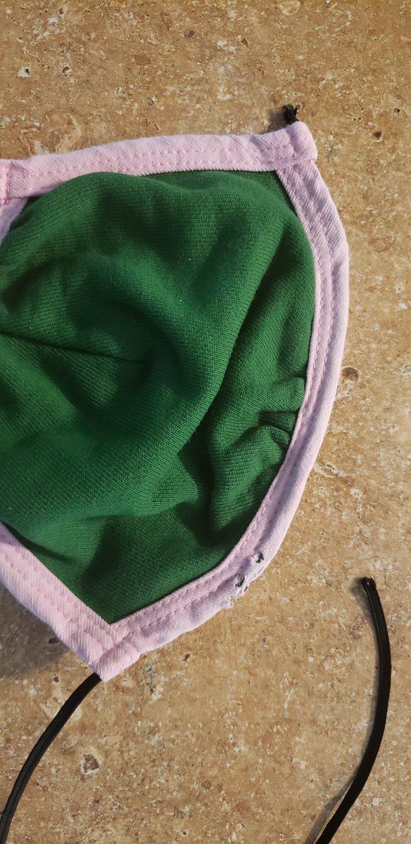 bbienvenue's tweet photo. @LAA_Worldwide bought this mask, wore it once, washed it once. Now it looks like this: broken elastic &amp; the metal nosepiece is wearing through. Hoping the other two masks from the three pack last a bit better... https://t.co/2WkemxzH1G