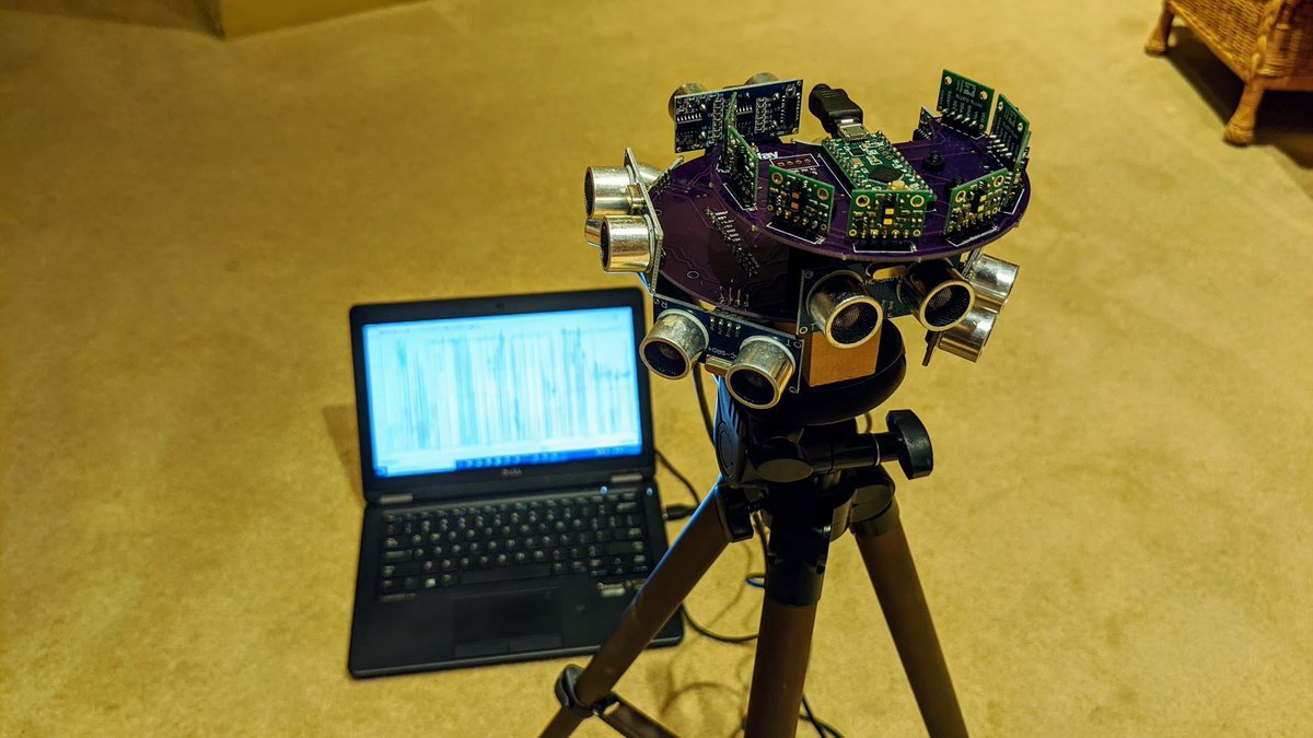 chr1sa's tweet image. One of my nerdy quarantine projects was making and comparing a sonar sensor array with a time-of-flight Lidar array.
Sadly, both turned out to be worse than a cheap 2D spinning Lidar, but I learned a lot in the process and you can too (if that's your jam)
diyrobocars.com/2020/05/01/com…