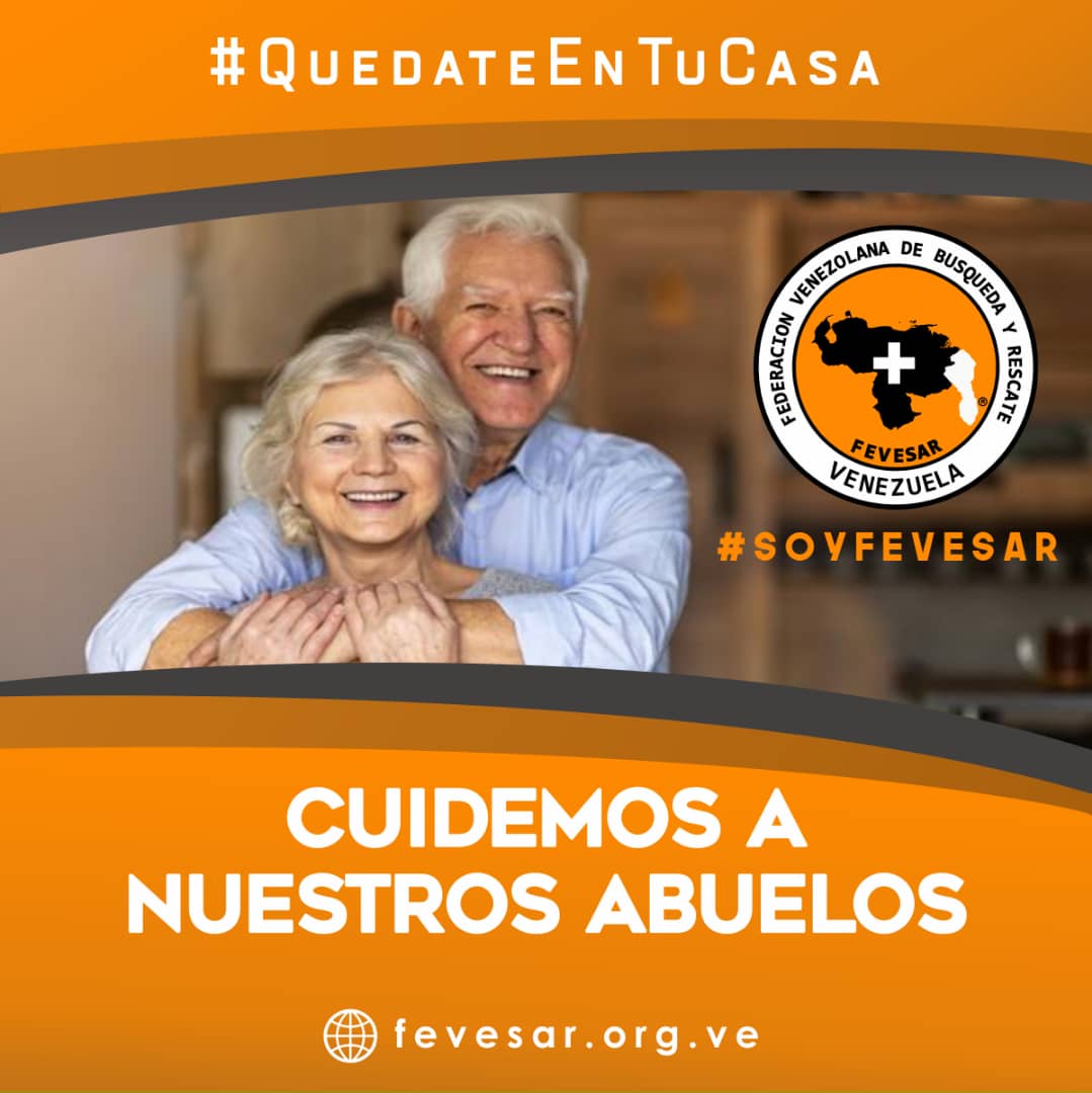 Cuidemos a nuestro abuelos 
#soyfevesar
#quedateencasa
@MoissMoralesRo2 @7cesarortiz 
@PCivil_Ve 
@GNBoficial 
@DGNBEnLinea 
@Randyg2re 
@CentralReedan 
@RedanCapital 
@FEVESARCAPITAL 
@fevesaroriente 
@fevesarocciden1