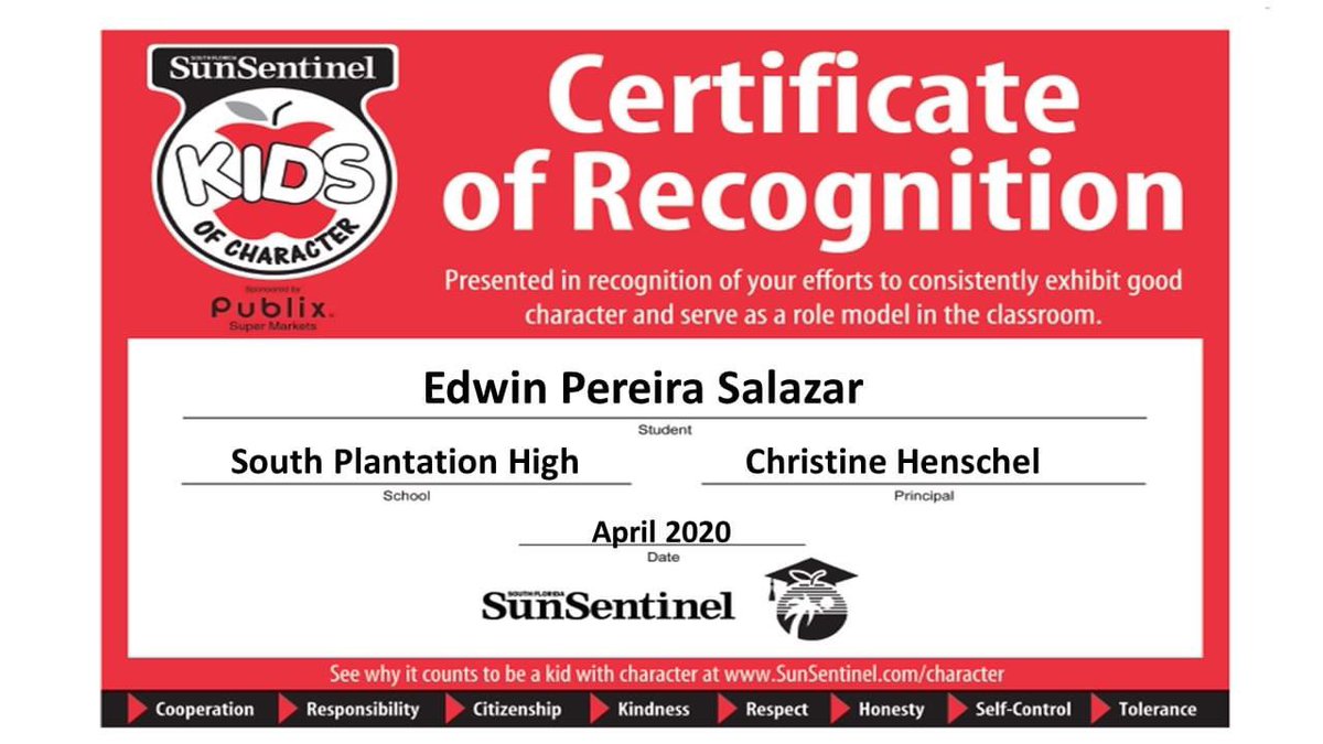 sphsactivities's tweet photo. Congrats to our April #KidsofCharacter Edwin Peiera #PaladinSTRONG #PositiveSOUTH ππππ https://t.co/GiiRPRDLY5